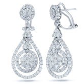 3.16ct 18k White Gold Diamond Earring